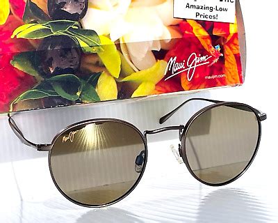 New Maui Jim Nautilus Bronze Titanium Polarized Bronze Lens Sunglass