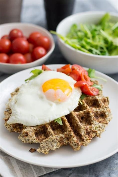 Simple Low Carb Savory Cauliflower Waffles Whole30 Bites Of Wellness