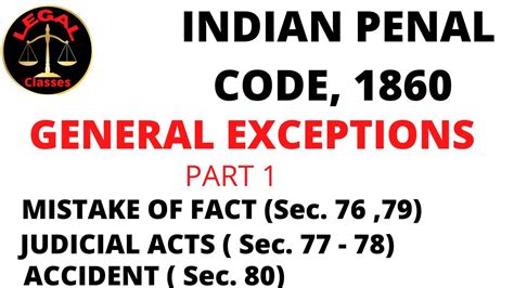 General Defences Ipc Ii Sections Ii Chapter Ipc Ii General