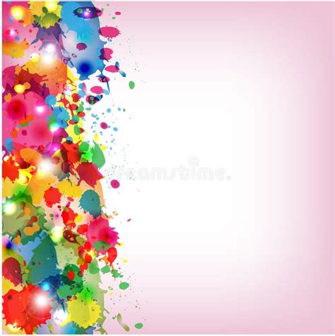 Пятна varicoloured краски иллюстрация вектора. иллюстрации ...