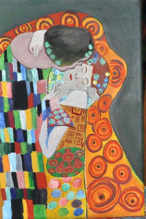 El Beso De Gustav Klimt Vivi Naif Artelista