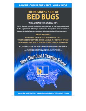 Fillable Online Bed Bugs Fax Email Print Pdffiller