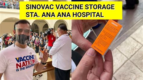 Sinovac Vaccines Sa Sta Ana Hospital Dumating Na C Vld Vaccince