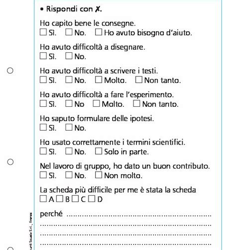 Griglia Di Autovalutazione Scienze Classe Giunti Scuola