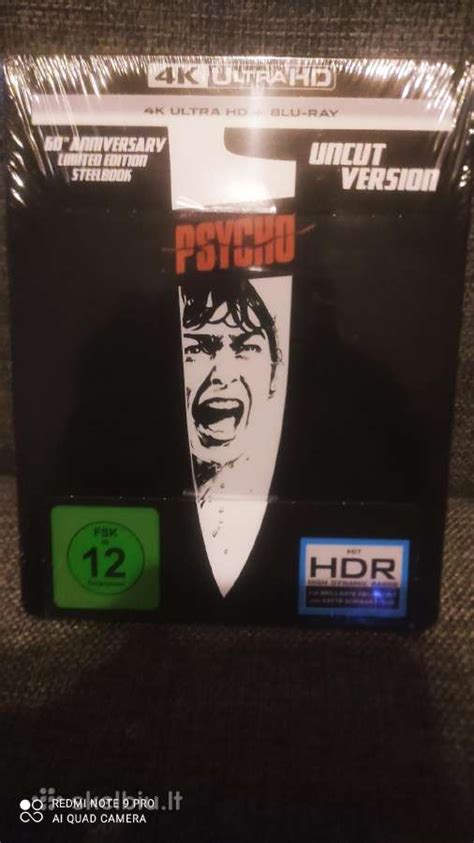 Psycho 60th Limited Edition Steelbook 4k Blu Ray Skelbiu Lt