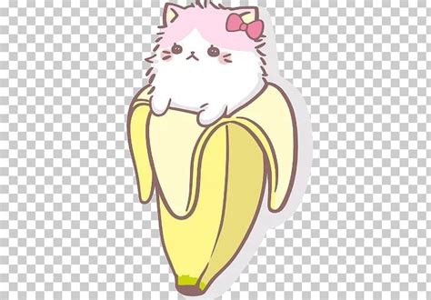 Cat Kitten Drawing Kawaii Anime Png Animals Anime Art Banana