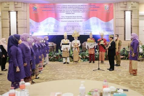 Pengukuhan Bunda Literasi Kabupaten Kota Provinsi Lampung Gubernur