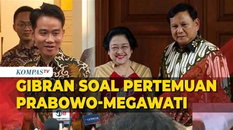 Gibran Respons Rencana Pertemuan Prabowo Dan Megawati