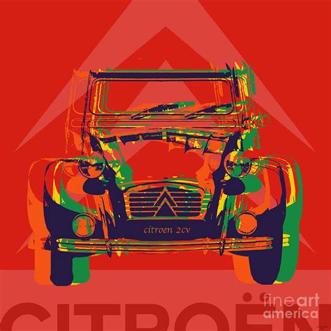 Citroen Cv Digital Art By Jean Luc Comperat Pixels