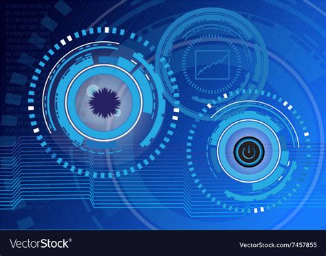 Abstract technology digital background design Vector Image