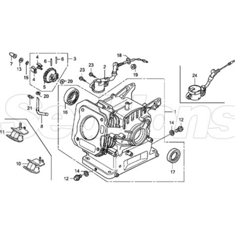 Honda Engine Parts Diagram Gx160