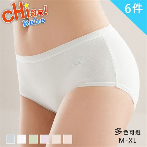 chiao Babe 俏寶貝 6件組 莫蘭迪新疆棉少女中腰內褲 PChome 24h購物