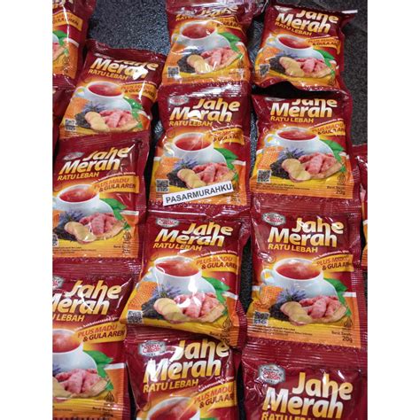 Jual Sachet Jahe Merah Ratu Lebah Super Plus Madu Dan Gula Merah