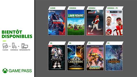 Xbox Game Pass De Nouveaux Titres Arrivent Sur Les Offres Pc Console