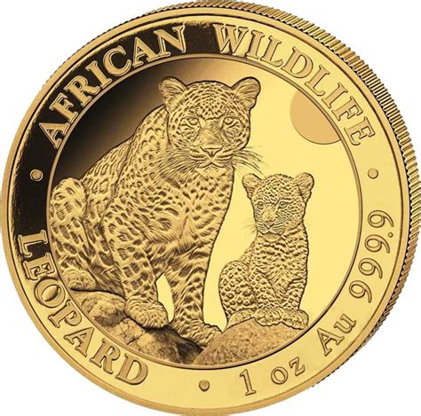 Unze Gold African Wildlife Somalia Leopard Auflage