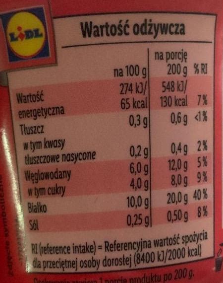 High Protein Jogurt Truskawka Pilos Kalorie Kj I Warto Ci Od Ywcze