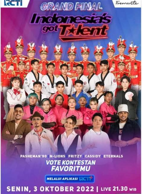 Grand Final Indonesias Got Talent Live Di Rcti Rcti Dan Vision