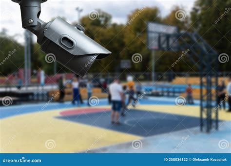 CCTV Monitoring, Security Cameras in a School Stock Photo - Image of lens, privacy: 258036122