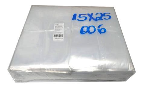 Saco Plástico Transparente 15x25 Esp 0 12 Pe 222 Un 1 Kg Mercado Livre