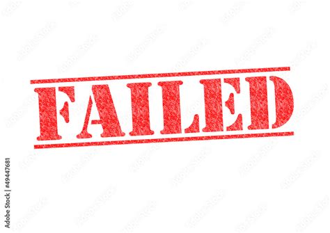 FAILED Stock Illustration | Adobe Stock