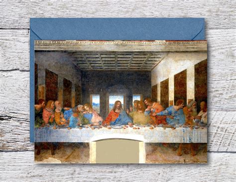 Last Supper by Da Vinci, Printable Greeting Card of Famous Da Vinci ...