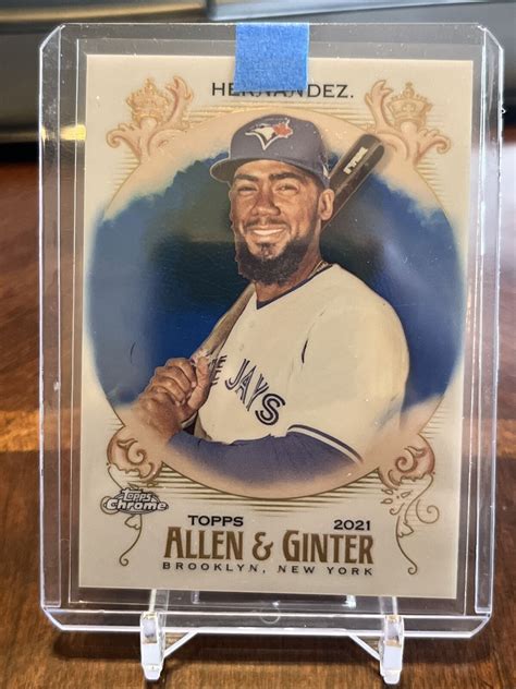 2021 Topps Allen Ginter S Chrome Blue Refractor 150 Teoscar