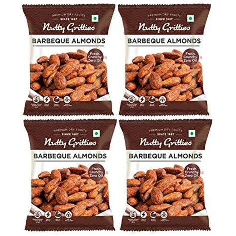 Nutty Gritties Barbeque Almonds Dry Roasted Bbq G Pack Of Jiomart