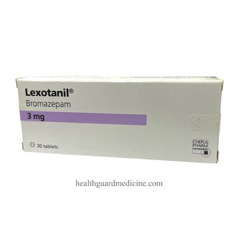 LEXOTANIL - Bromazepam 3mg - Health Guard Medicine