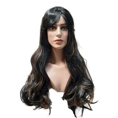 Peruca Lace Wig Fibra Futura C Franja Idêntico Cabelo Humano Yan