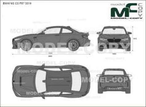 BMW M2 CS F87 '2019 - 2D drawing (blueprints) - 64767 - Model COPY ...