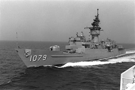 Port Bow View Of The Knox Class Frigate Uss Bowen Ff Underway