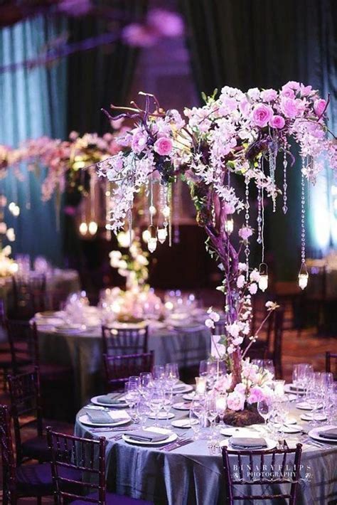 30 Whimsical Wedding Decor Ideas With Tree Centerpieces