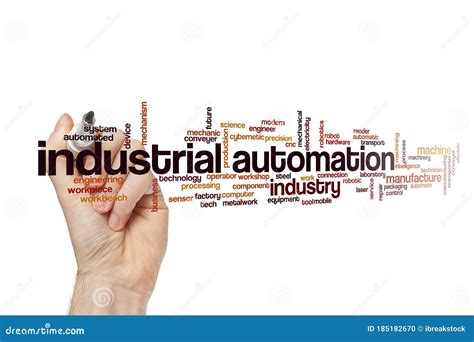 Industrial Automation Word Cloud Concept Stock Illustration