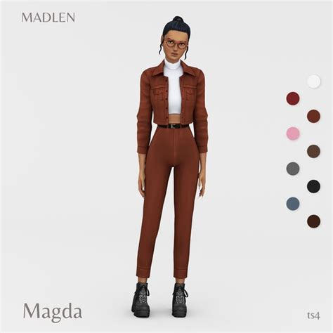 Magda Outfit Madlen Sims Dresses Sims Mods Clothes Sims