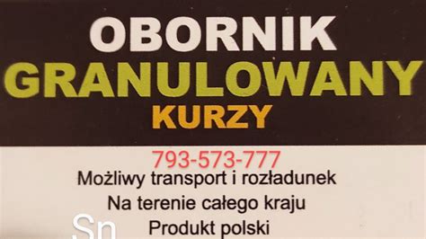 Obornik Granulowany Kurzy Z Ton Bb Lub Kg Transport