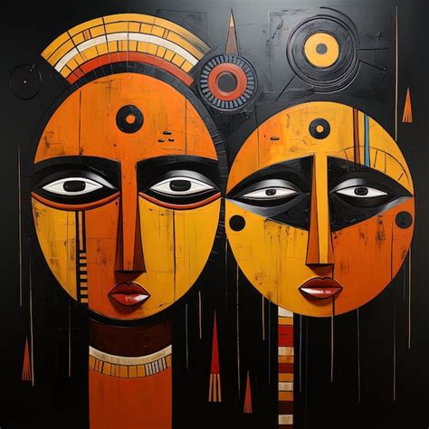 premium photo  painting   faces      eyes