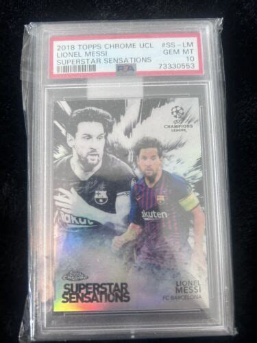 LIONEL MESSI 2018 TOPPS CHROME UCL SUPERSTAR SENSATIONS SSP CASE HIT