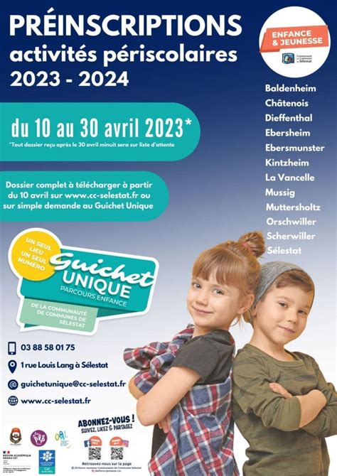 Pr Inscriptions Activit S P Riscolaires Commune Scherwiller