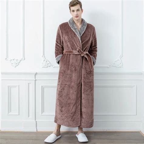 Robe De Chambre Homme Chaude Et Longue Boutique Cocooning