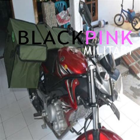 Jual BLACKPINK Tas Motor Kecil Hitam Tas Obrok Kecil Hitam Tas Kurir