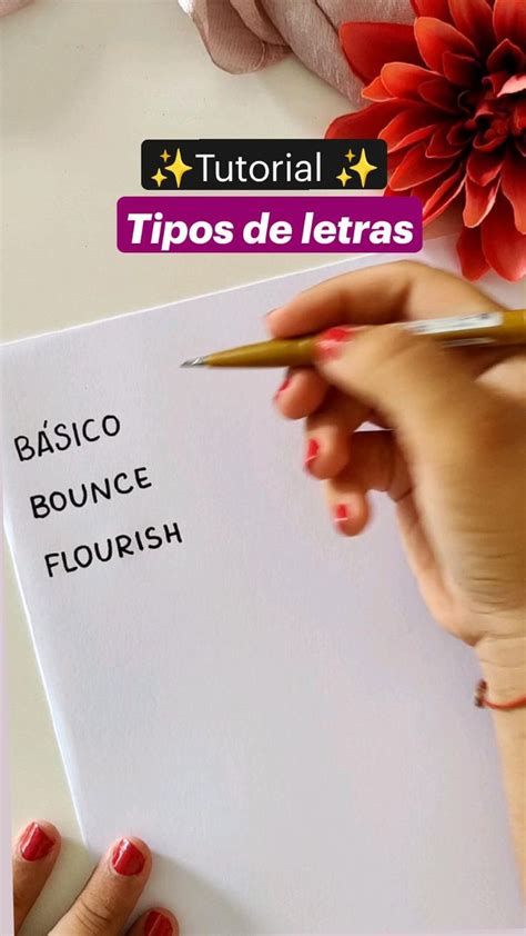 Guarda esta idea Tipos de letras lettering y caligrafía Tutorial