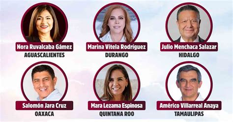 Estos Son Los Candidatos De Morena Para 6 Gubernaturas En 2022