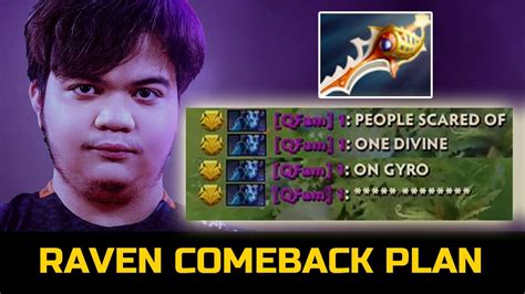 FNATIC RAVEN PLAN FOR COMEBACK DIVINE RAPIER SAVE THE GAME DOTA 2