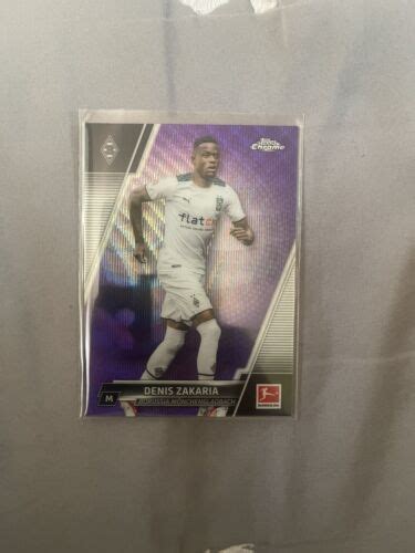 Topps Chrome Bundesliga Denis Zakaria Purple Wave Refractor