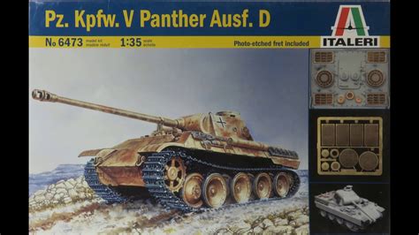 Italeri Pz Kpfw V Panther Ausf D Kit Youtube