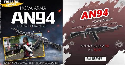 OFICIAL NOVA ARMA AN94 Free Fire Mania