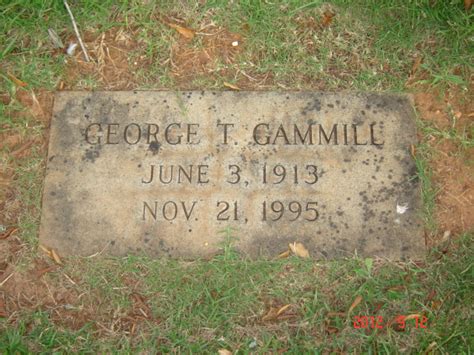 George Thomas Gammill Memorial Find A Grave