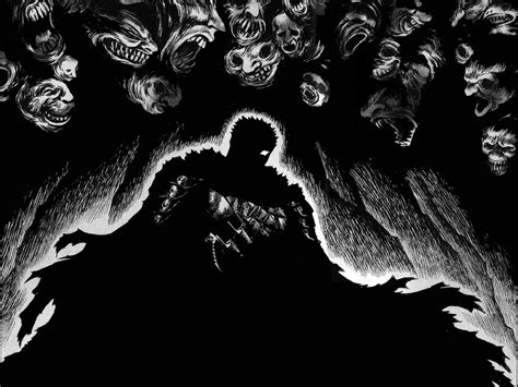 Wallpaper Illustration Guts Berserk Kentaro Miura Leaf Darkness