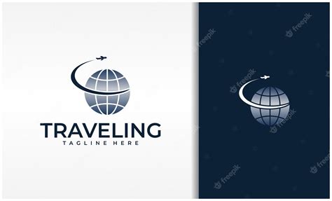 Premium Vector | World travel logo template