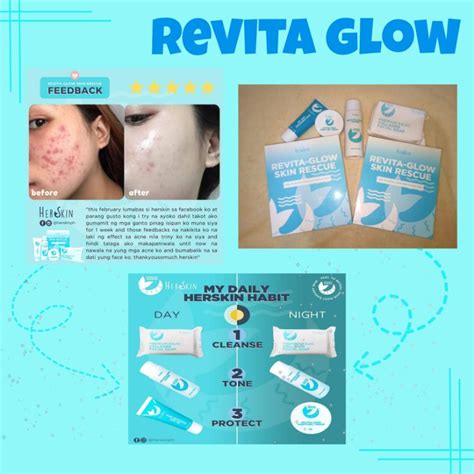 Herskin Secret Glow And Revita Glow Skin Rescue Shopee Philippines